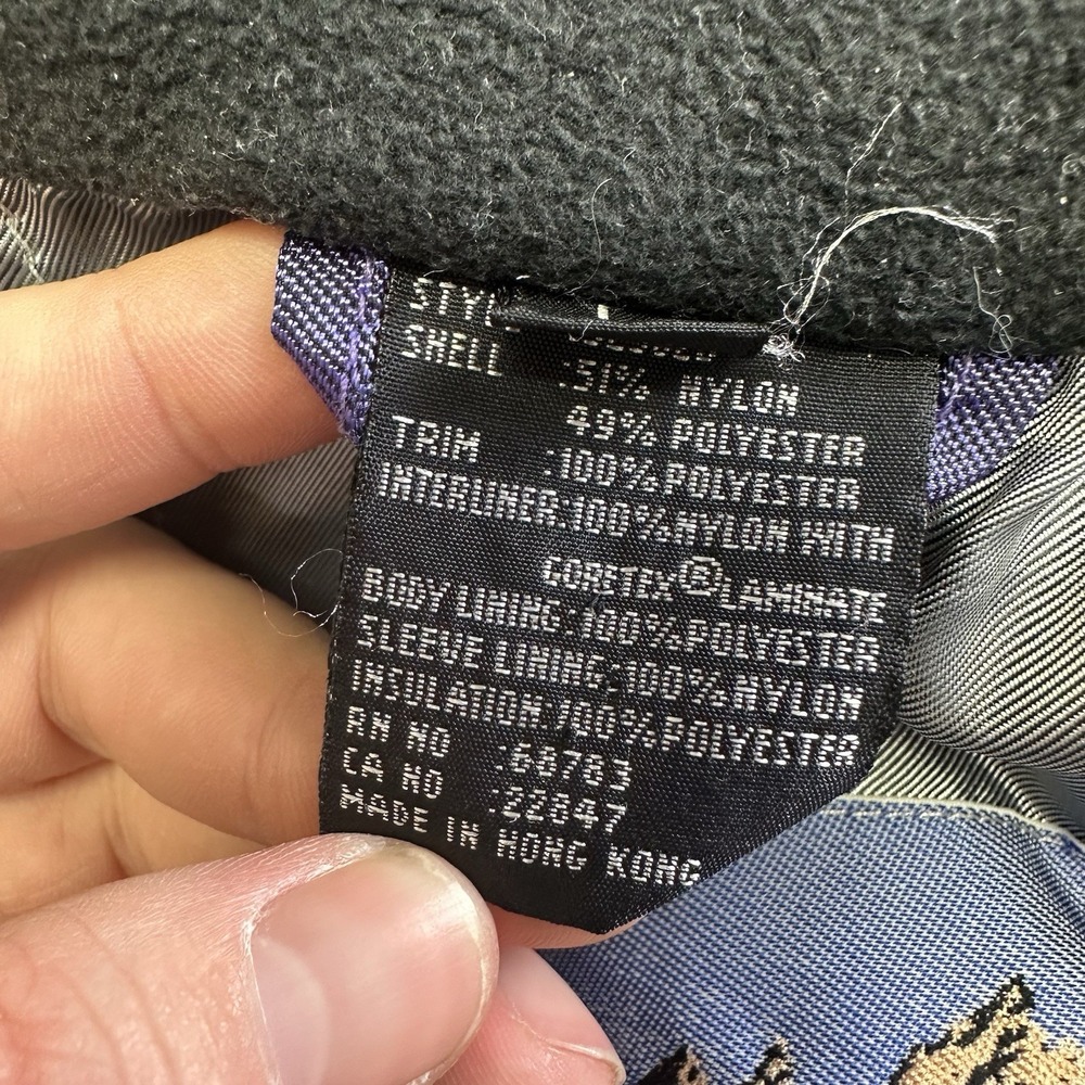 Vintage 80s 90s Womens One Piece Gore-Tex Ski Suit Blue Purple Size Large - Picture 6 of 13